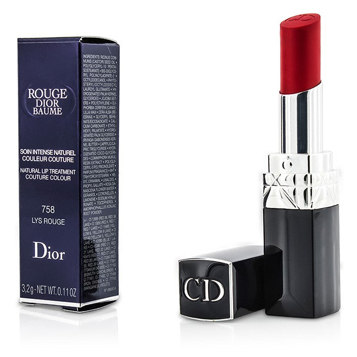 Christian Dior Rouge Baume Natural Lip Treatment – Shade 758 (Lys Rouge)