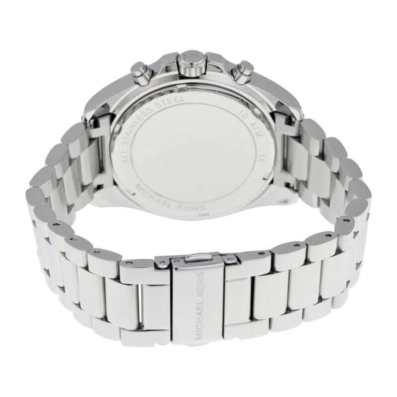 MICHAEL KORS UNISEX QUARTZ STAINLESS STEEL SILVER, CRYSTAL PAVE DIAL ( women )