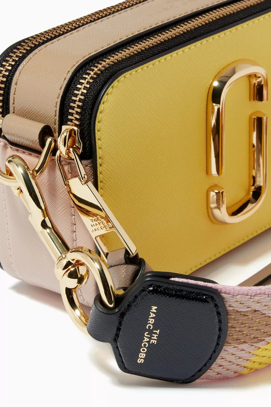 MARC JACOBS Small Snapshot Camera Bag in Saffiano Leather