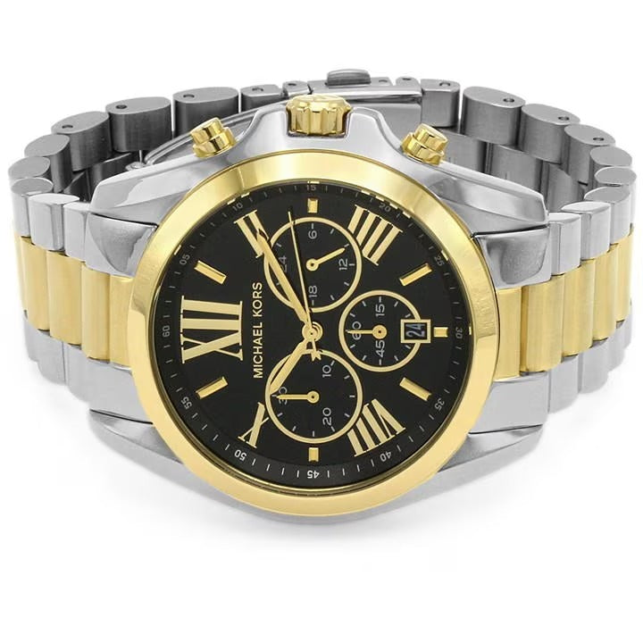 MICHAEL KORS BRADSHAW TWO TONE BLACK DIAL MK-5976 ( Unisex )