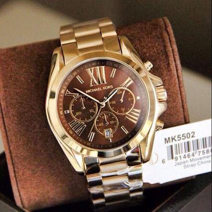 MICHAEL KORS BRADSHAW-MK5502 Gold & Brown 43mm (Unisex)