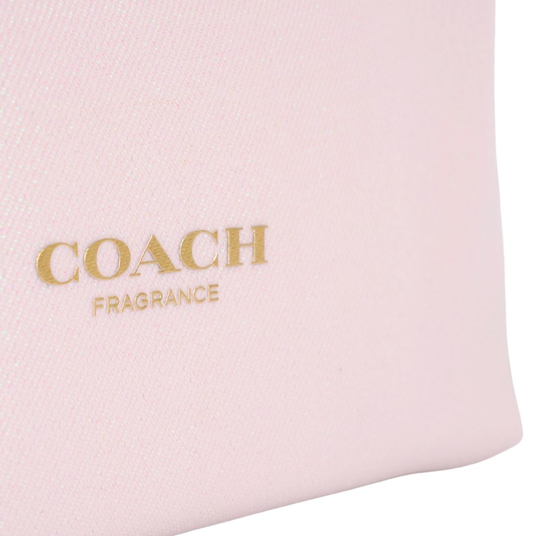 COACH PINK SHIMMER TOILETRY POUCH