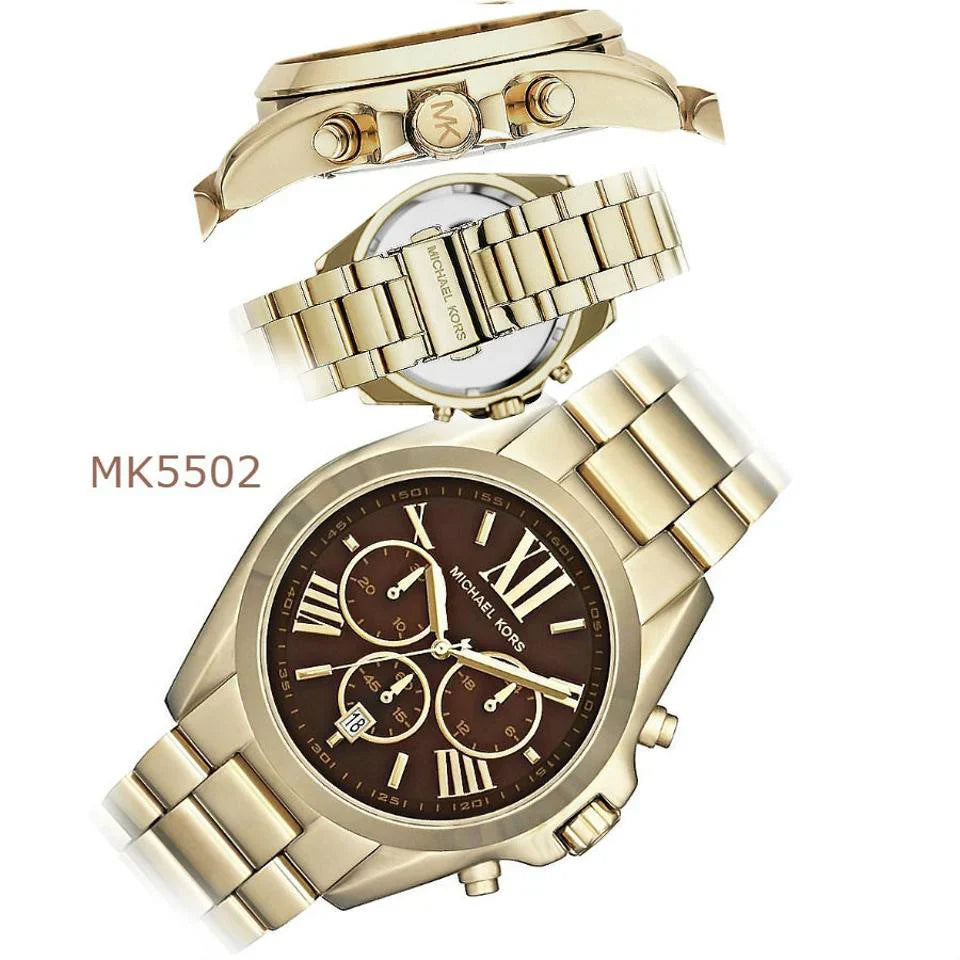 MICHAEL KORS BRADSHAW-MK5502 Gold & Brown 43mm (Unisex)