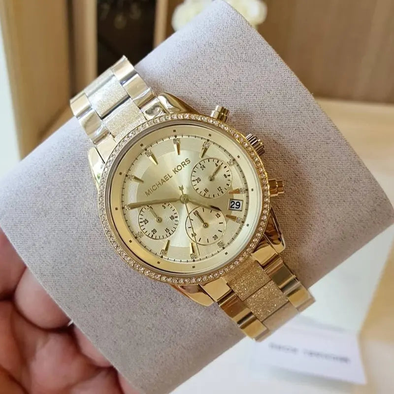 MICHAEL KORS RITZ CHAMPAGNE DIAL WOMEN - MK6597
