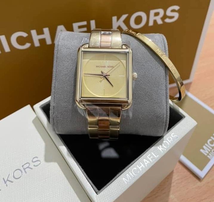 MICHAEL KORS ROSE GOLD TONE - MK3665 ( WITH MK BANGLE )