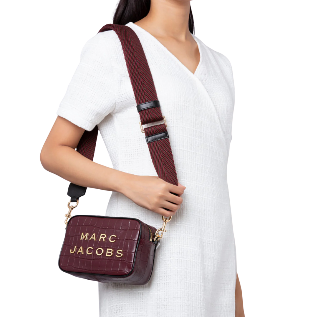 Marc Jacobs Croc-Embossed Flash Crossbody Bag