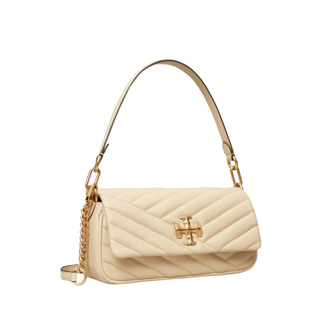 Tory Burch Kira Chevron Small Shoulder Bag Cream
