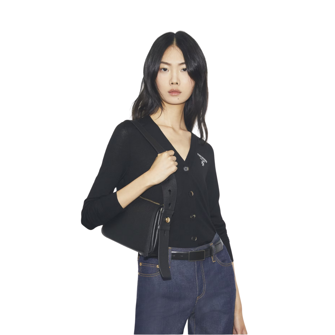 Tory Burch Romy Shoulder Bag ( Black )