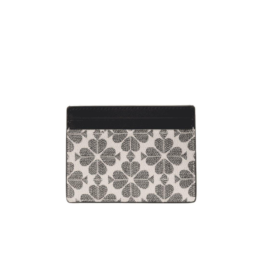 Kate Spade Flower Small Slim Card Holder Black