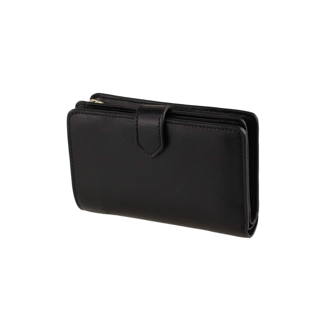 Kate Spade Compact Bifold Wallet Saffiano Black