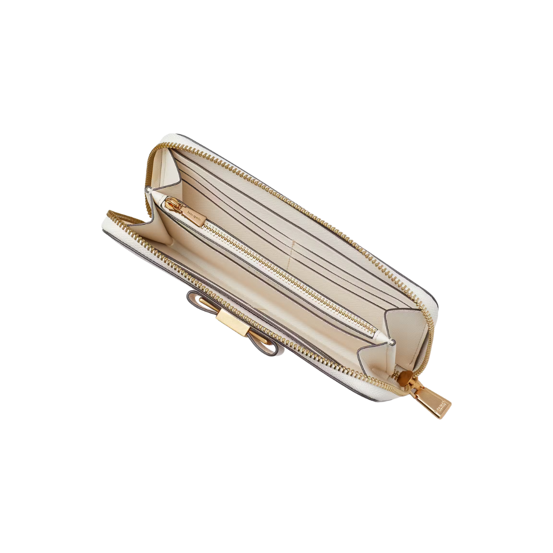 Kate Spade Morgan Bow Embellished Small Slim Bifold Wallet