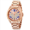 MICHAEL KORS WOMENS QUARTZ STAINLESS STEEL, CRYSTAL PAVE ROSE GOLD DIAL ( women )