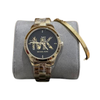 MICHAEL KORS QUARTZ STAINLESS STEEL BLACK DIAL - MK6682 ( WITH MK BANGLE )