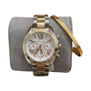 MICHAEL KORS SILVER WHITE TWO TONE STAINLESS STEEL BRADSHAW - MK5974 ( WITH MK BANGLE )