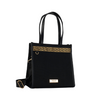 Versace Fragrances Canvas Bag Black Travel Purse Handbag Shoulder Tote