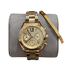 MICHAEL KORS BRADSHAW SILVER GOLD ( WITH MK BANGLE )