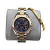 MICHAEL KORS BLUE DIAL TWO TONE STAINLESS STEEL  ( WITH MK BANGLE )