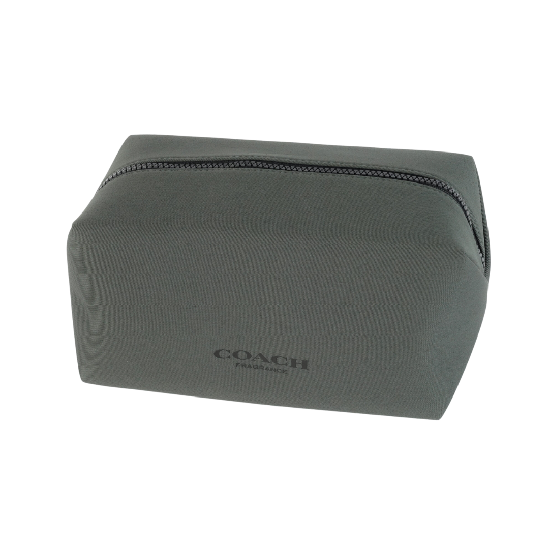 COACH PARFUMS TOILETRY BAG POUCH COSMETIC CASE (GREEN)