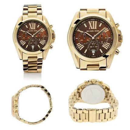 MICHAEL KORS BRADSHAW-MK5502 Gold & Brown 43mm (Unisex)