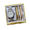MICHAEL KORS QUARTZ STAINLESS STEEL SILVER ( Gift Set )