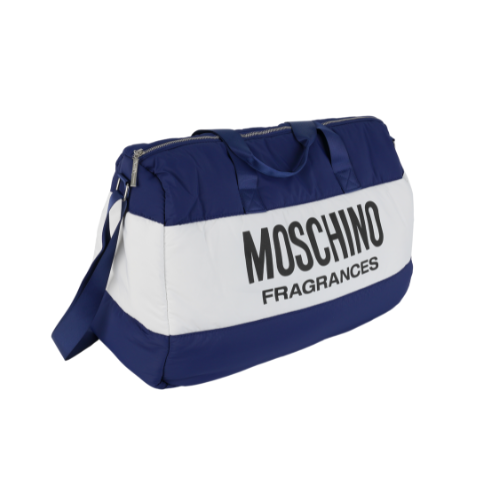 MOSCHINO FRAGRANCES SPORTS BAG (BLUE)