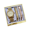 MICHAEL KORS QUARTZ STAINLESS STEEL GOLD DIAL ( Gift Set )