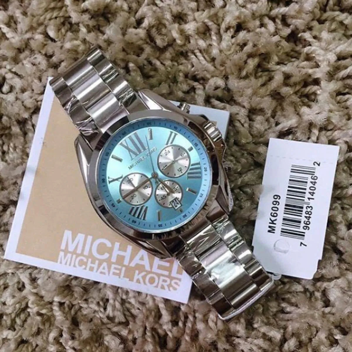 MK BRADSHAW-MK6098 SILVER BABY BLUE DIAL 43mm (Unisex)