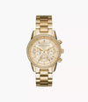 MICHAEL KORS RITZ CHRONOGRAPH GOLD DIAL ( women )