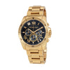 MICHAEL KORS MEN'S QUARTZ BRECKEN GOLD BLACK DIAL - MK8481