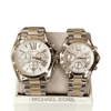 MICHAEL KORS WOMENS QUARTZ WATCH, CHRONOGRAPH DISPLAY AND STAINLESS STEEL STRAP ( MEN & WOMEN )