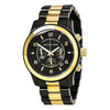 MICHAEL KORS 2 TONE HUNGER STOP GUN METAL-MK8160 Gold & Black 45mm (MEN)
