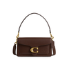 COACH Tabby Shoulder Bag Brown 20cm Golden logo