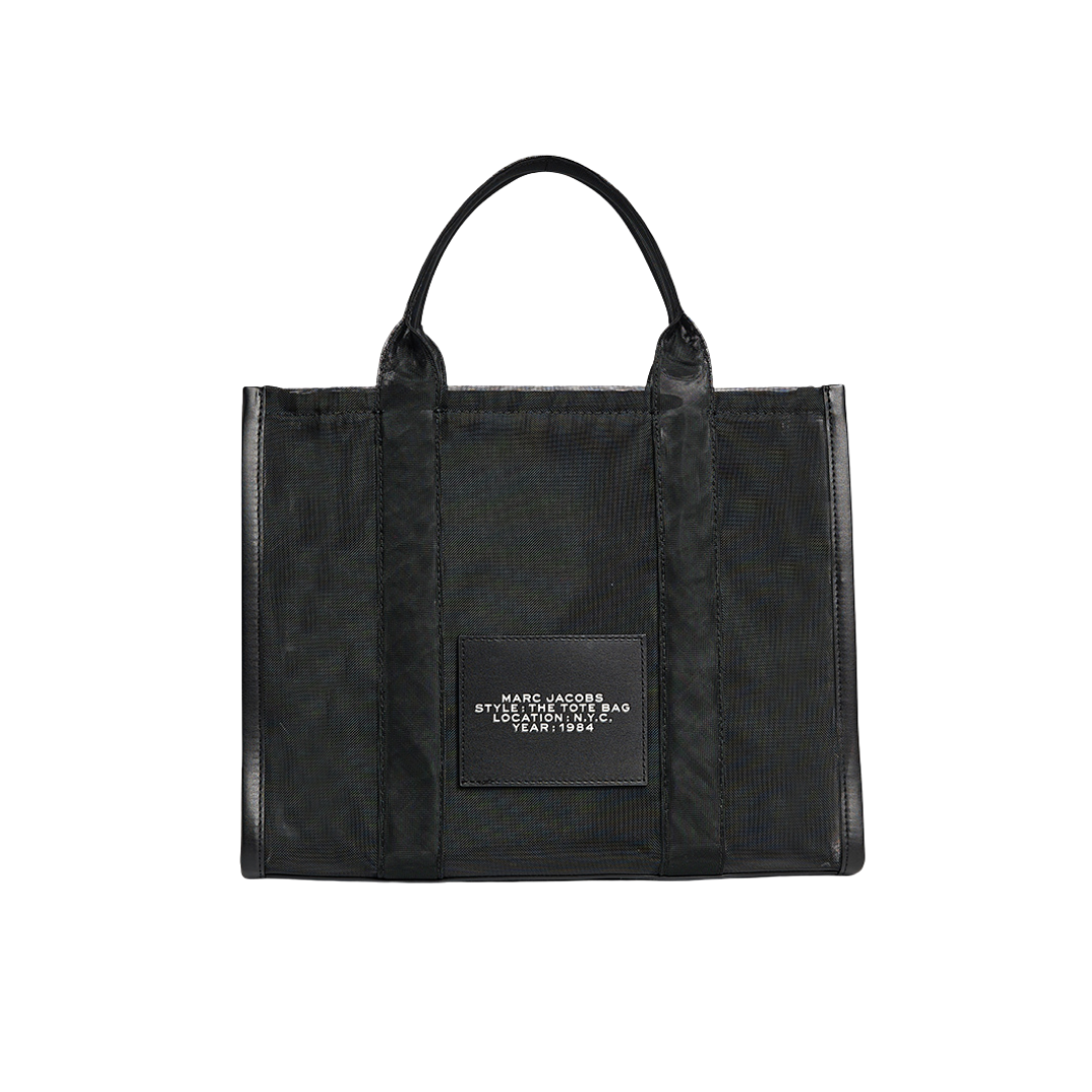 Marc Jacobs Appliqued Mesh Tote Bag Black