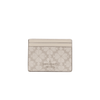 Kate Spade Flower Small Slim Card Case In Dark Beige