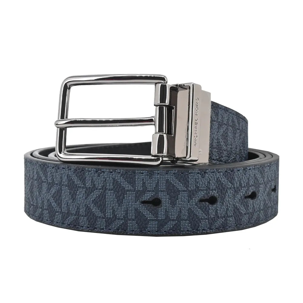 Michael Kors Men 4 In 1 Reversible Belt Boxed Set, Navy