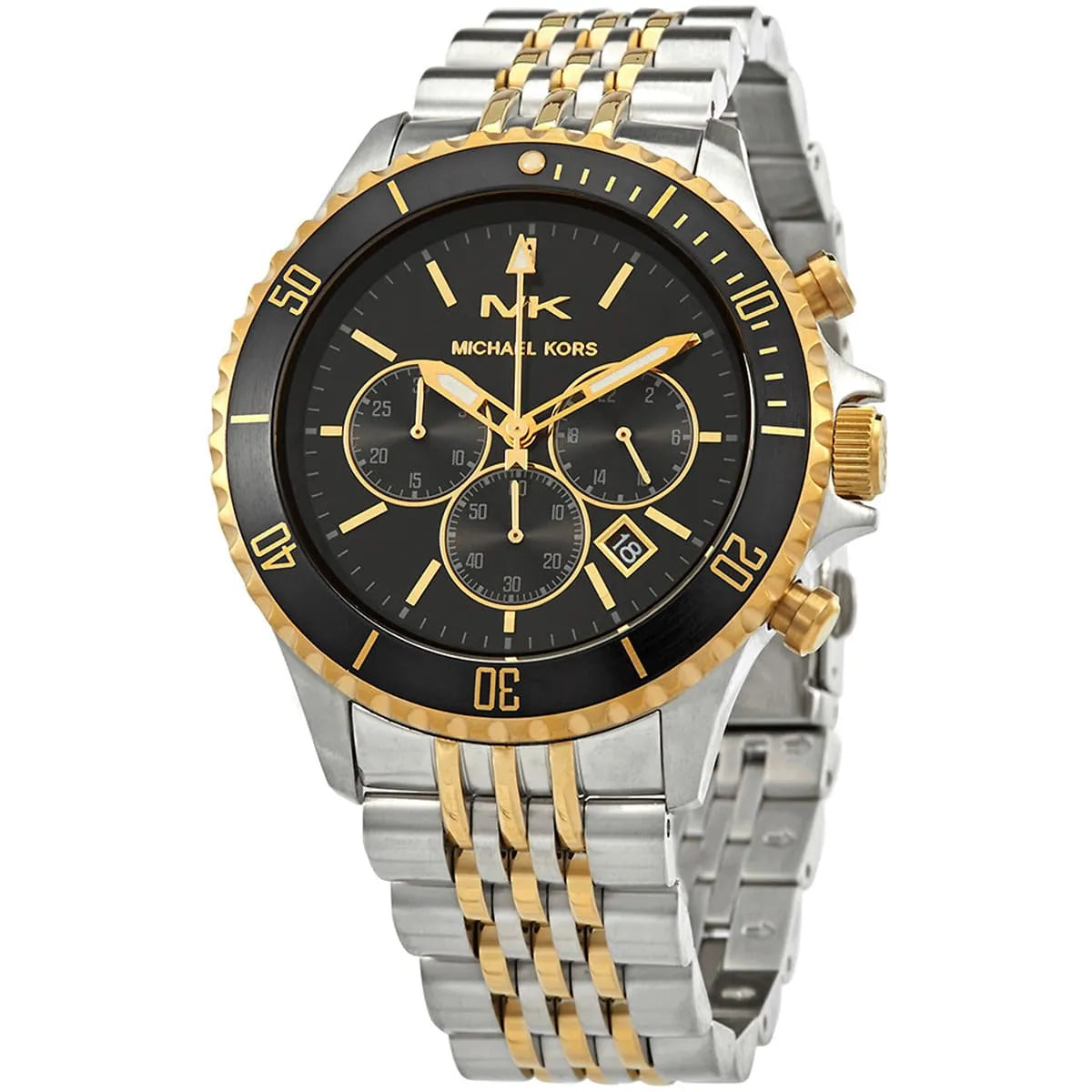 MICHAEL KORS ANALOG MEN'S WATCH GOLD-SILVER METAL BRACELET- MK8872