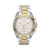 MK BRADSHAW SILVER & GOLD TONE SILVER DIAL QUARTZ (Unisex)