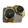 MICHAEL KORS UNISEX WATCH SLIM RUNWAY GOLD - TONE BLACK DIAL ( Men & Women )