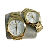 MK SLIM RUNWAY GOLD WHITE DIAL  ( Couple Set )