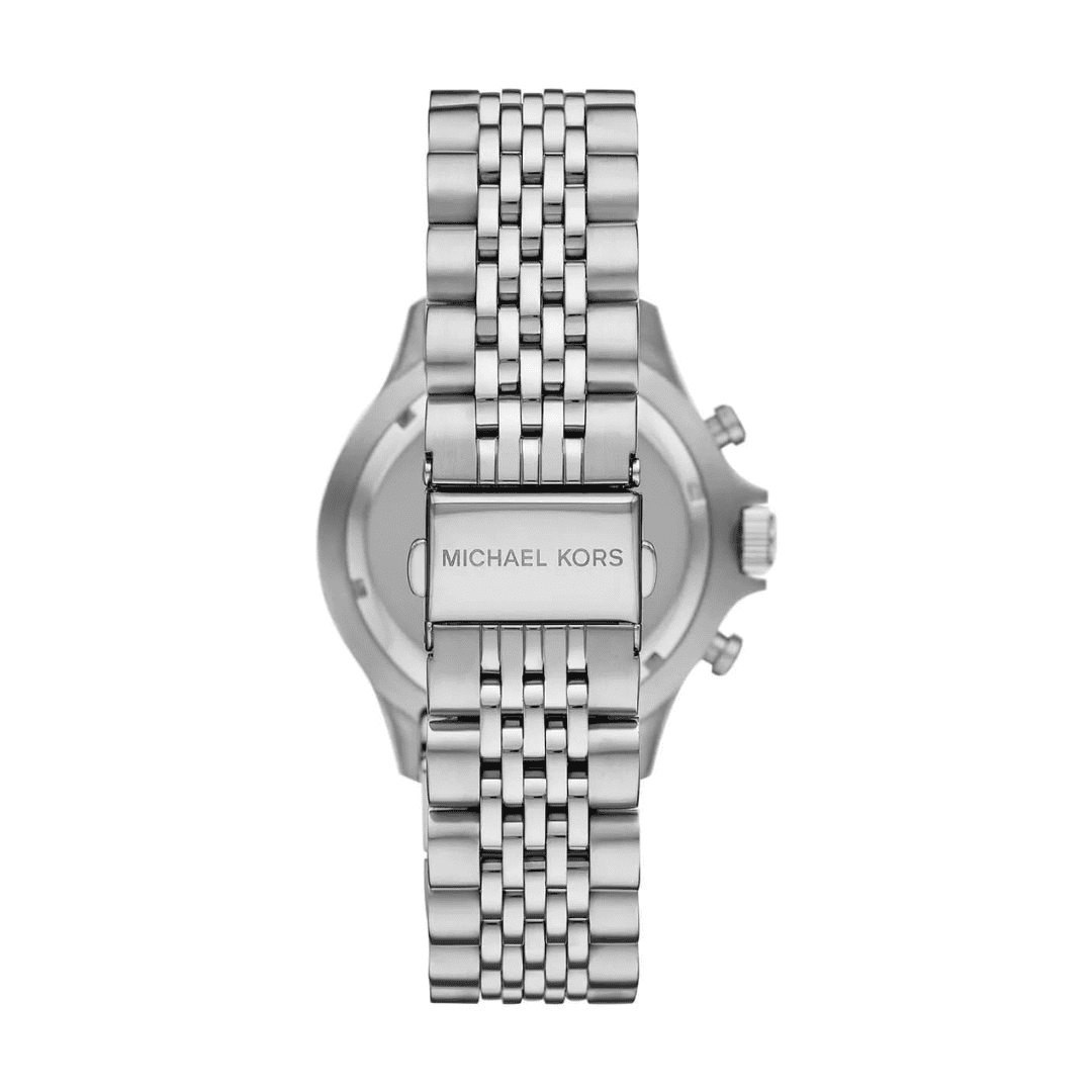 MICHAEL KORS MEN'S BAYVILLE CHRONOGRAPH ( SILVER/BLACK) - MK8749